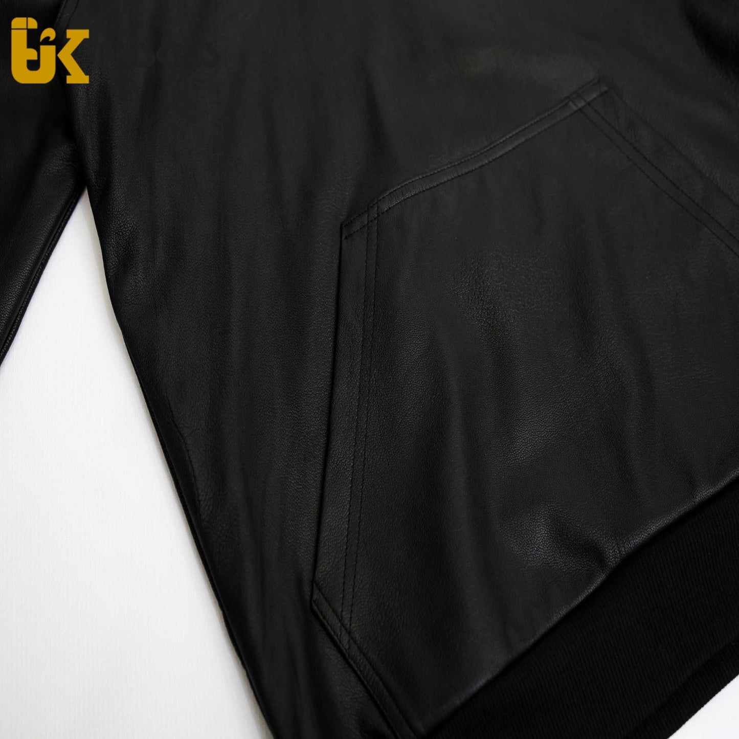 Black Hoodie - Premium Lambskin Leather