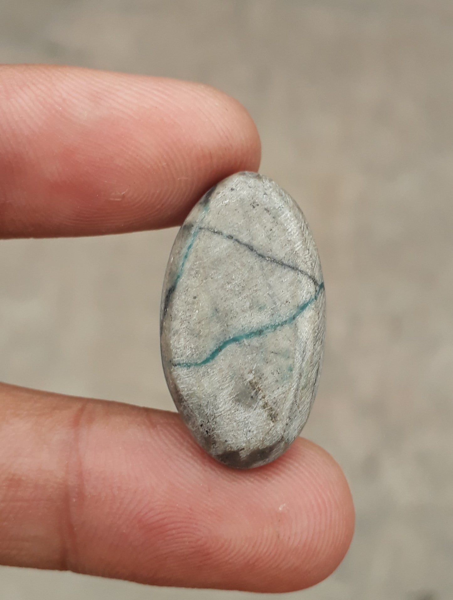 Natural Turquoise with Pyrite - Blue Matrix Turquoise - Shajri Feroza-25.35Ct