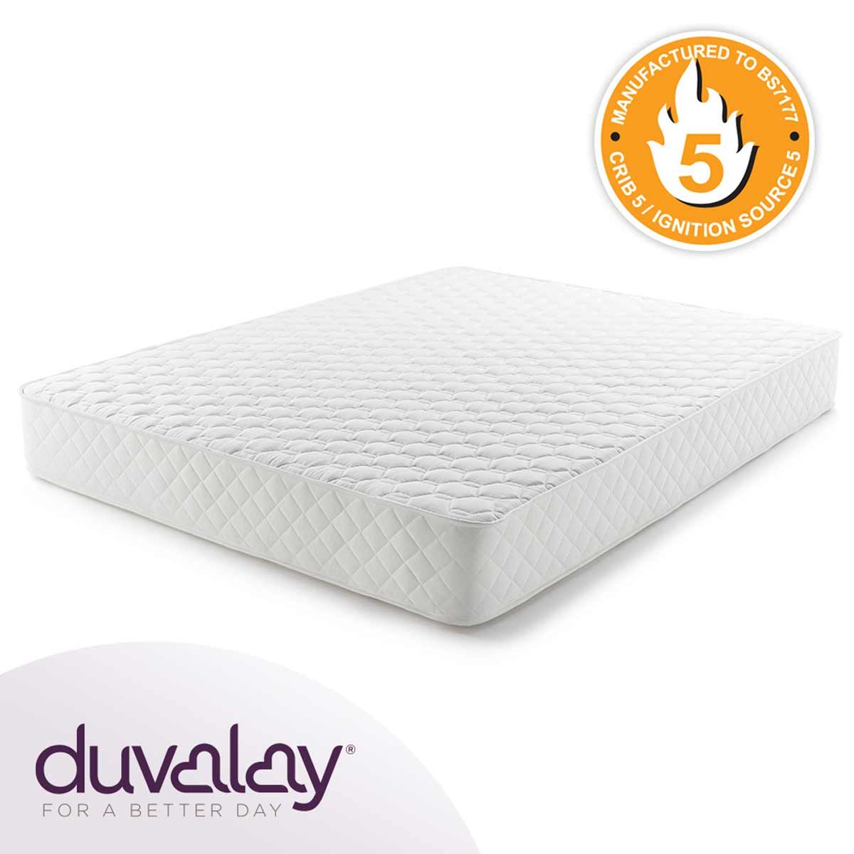 Duvalay Gold Double Mattress 6'3" x 4'6" (190cm x 137cm)