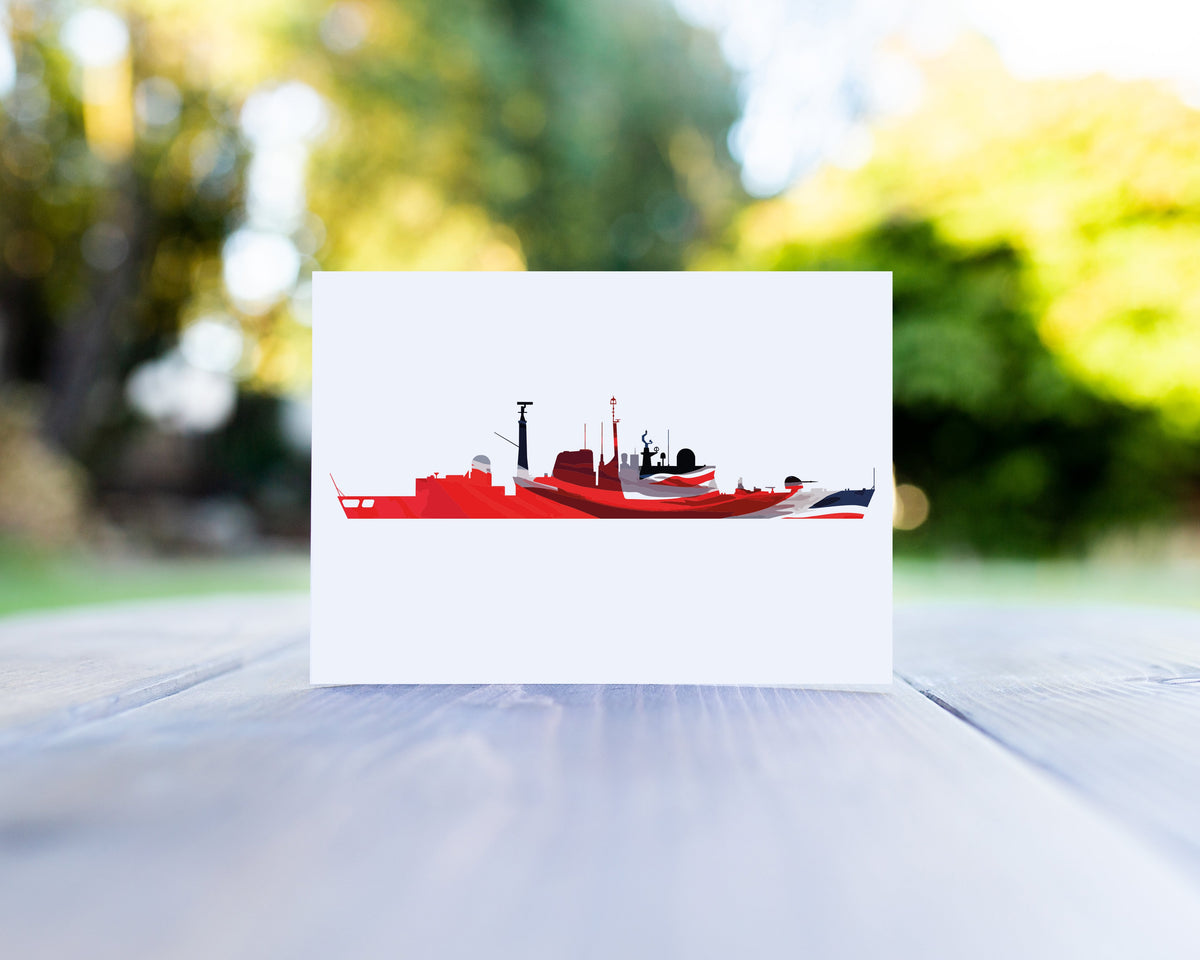 Type 42 Batch 1/2 Union Flag Greeting Card
