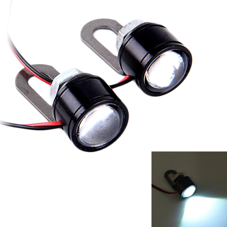 2 PCS 12V 3W Eagle Eyes LED Strobe Light For Motorcycle ,Wire Length: 90cm, Wire Length: 90cm