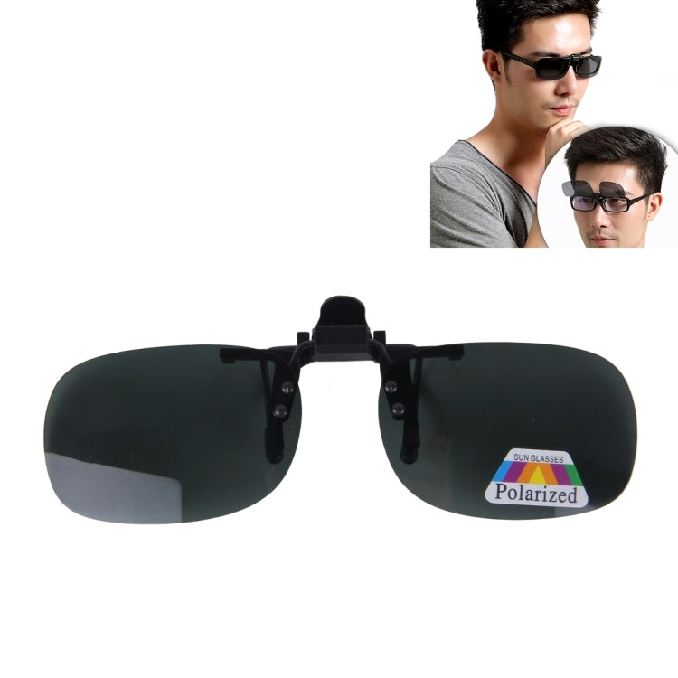 Polarized Clip-on Flip Up Plastic Clip Sunglasses Lenses Glasses Unbreakable Driving Fishing Outdoor Sport, Brown, Dark Green, Yellow