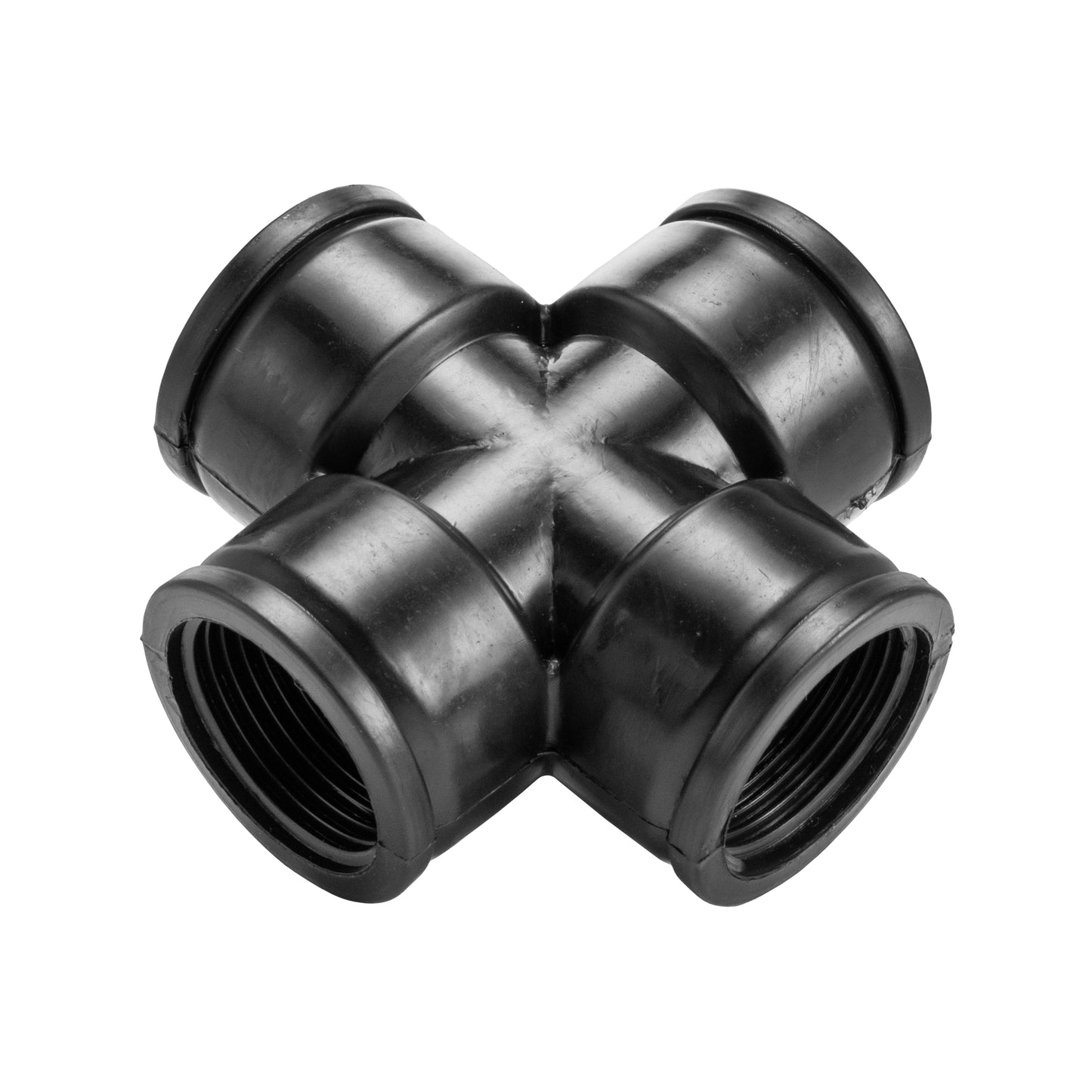 PP Cross 2in BSPF Drip Irrigation Fitting DIY Workshop Accessory