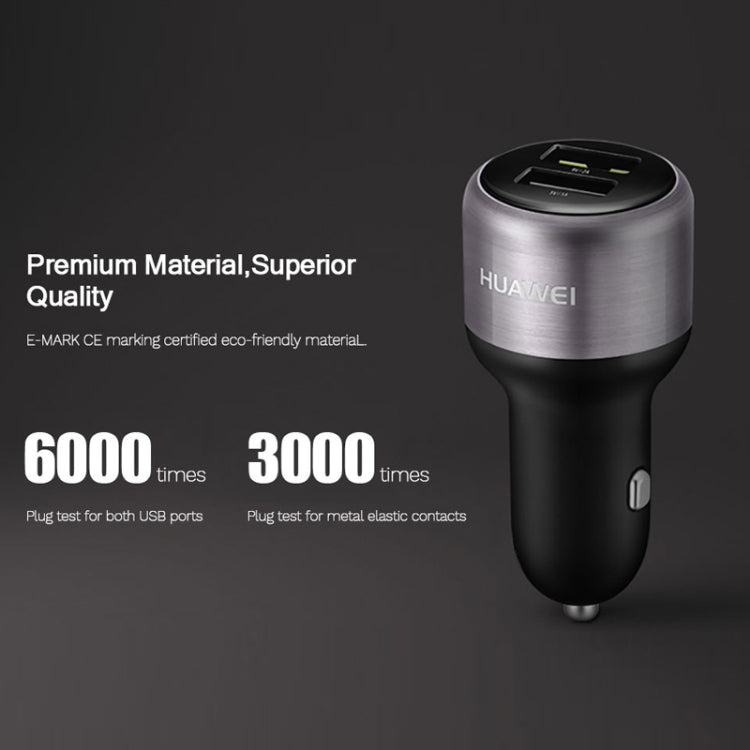 Original Huawei CP31 18W Max Dual USB Port Fast Charging Car Charger (Grey)