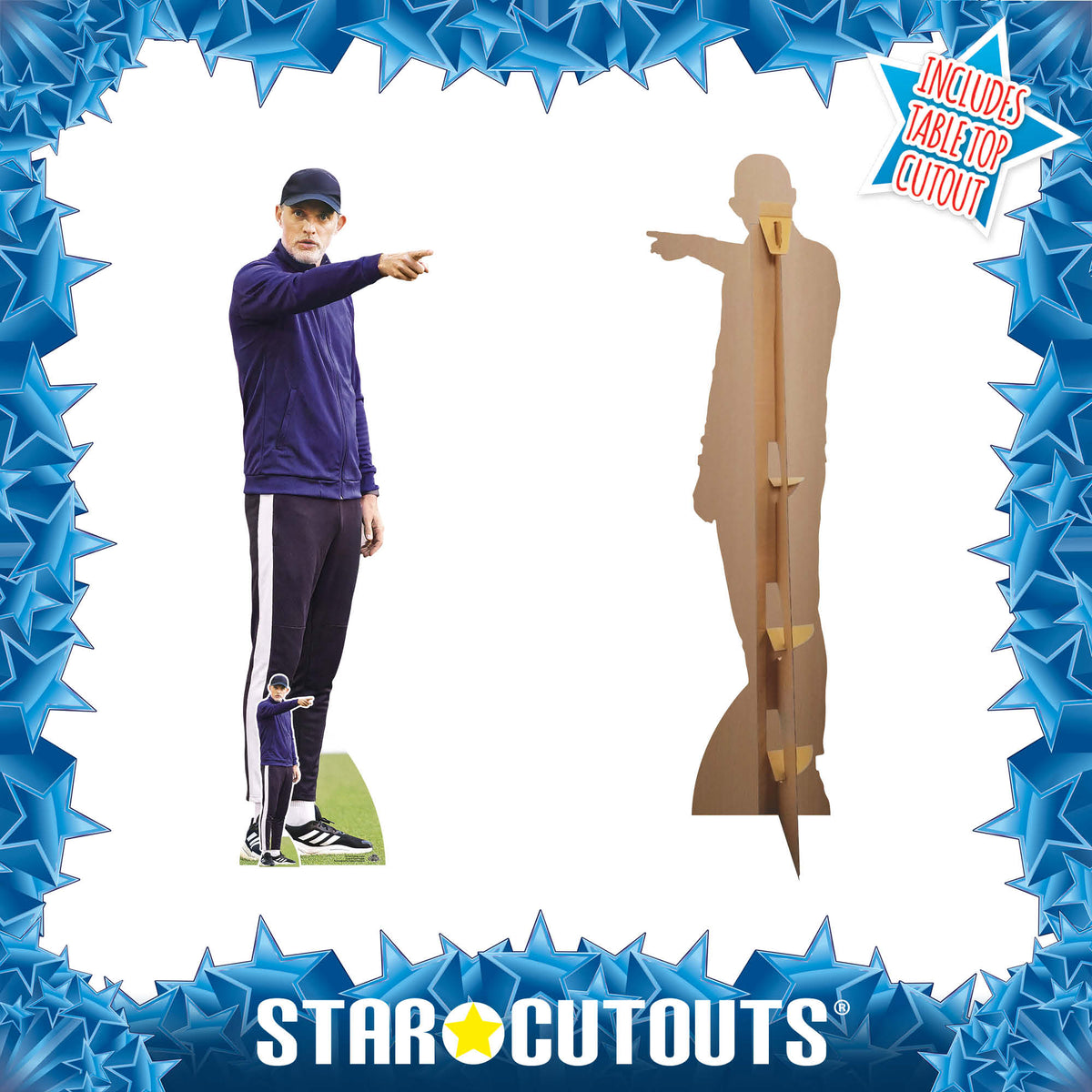 CS1284 Thomas Tuchel World Cup 2026 England Football Manager Cardboard Cutout Height 191cm