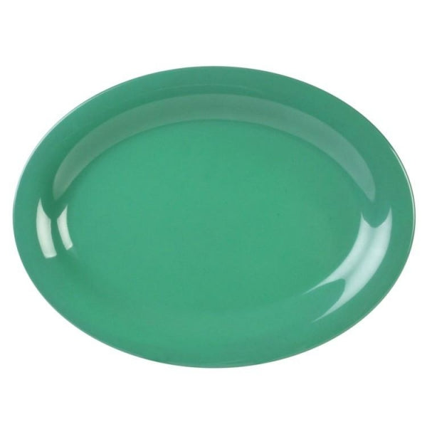 Green Oval Platter 305mm x 230mm / (9.05 inches) - Pack Of 12