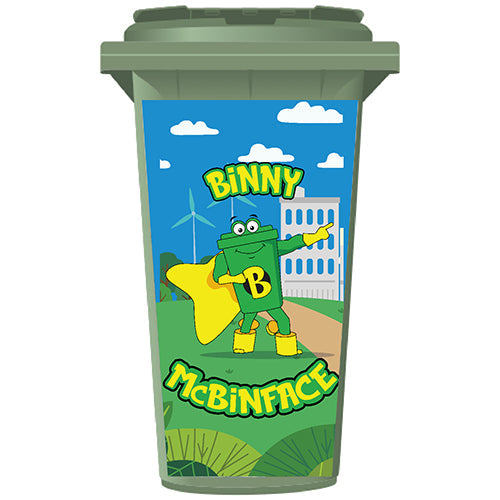 Binny McBinface Bin Sticker