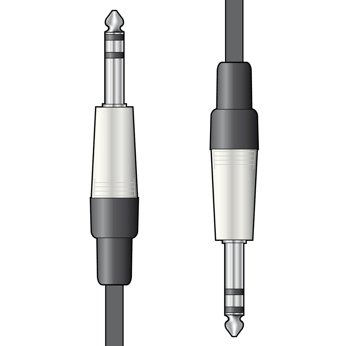 Citronic 6.3mm Stereo TRS Jack to 6.3mm Stereo TRS Jack Audio Lead 1.5m