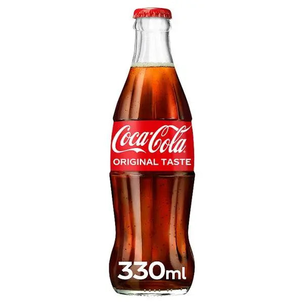 Coca-Cola Original Taste Glass Bottles 24 x 330ml (Case of 24)