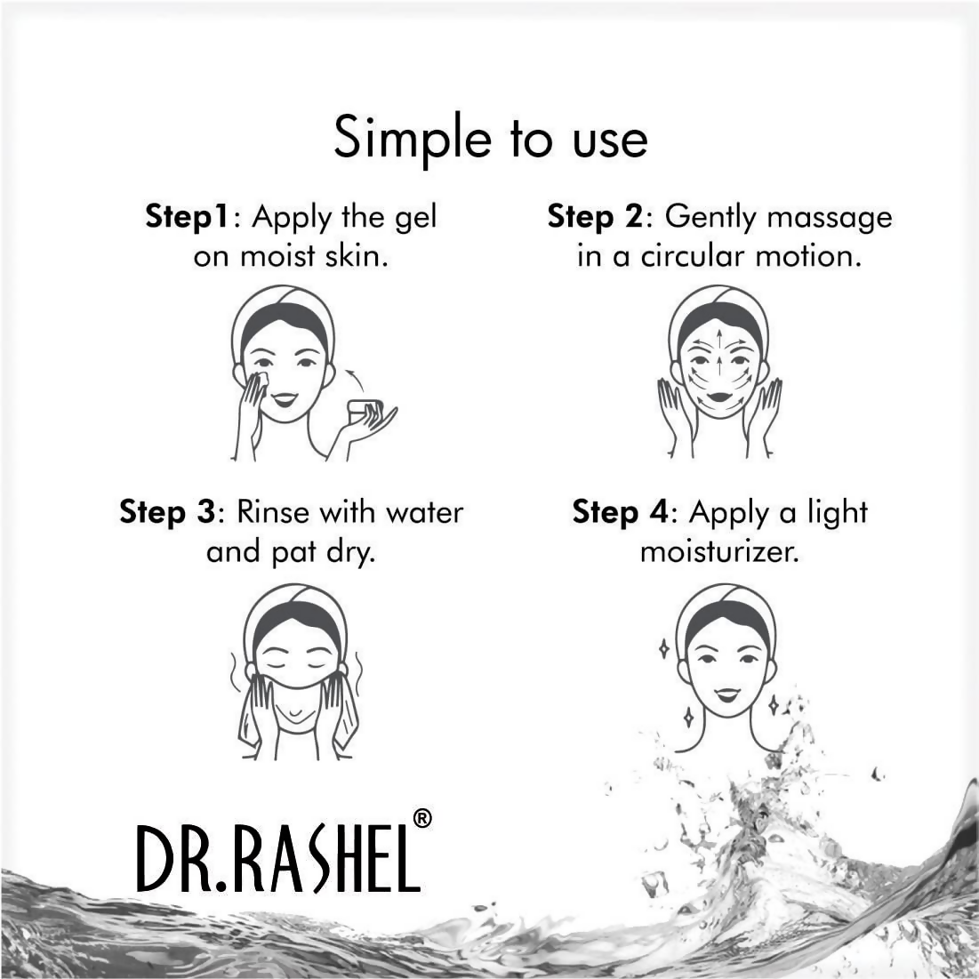 Dr.Rashel Ice Blue Gel Scrub For Face And Body