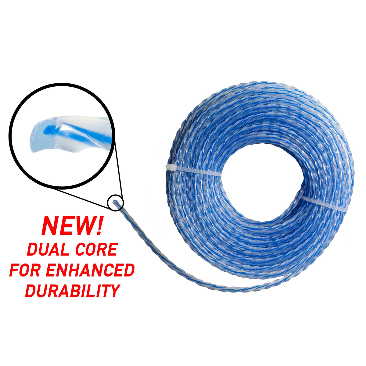 Strimmer Line Dual Blue Twist 2.4mm x 15m