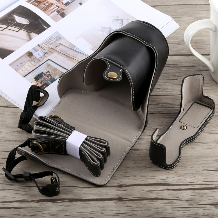 Full Body Camera PU Leather Case Bag with Strap for Fujifilm X-A5, For FUJI X-A5, For FUJI X-A5