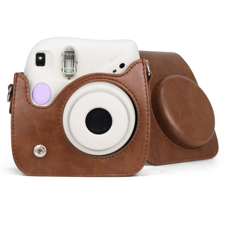 Retro Full Body PU Leather Case Camera Bag with Strap for FUJIFILM instax mini 7+, For FUJIFILM instax mini 7+