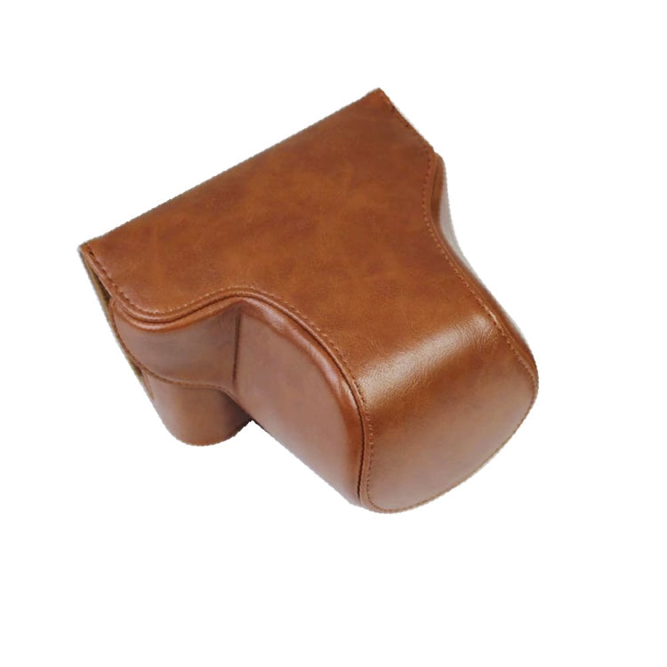PU Leather Camera Full Body Case Bag with Strap for FUJIFILM X-A7 / X-A20 (15-55mm Lens), For FUJI X-A7