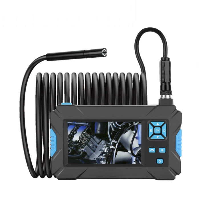 P30 5.5mm IP67 Waterproof 4.3 inch HD Portable Endoscope Hard Cable Industrial Endoscope, Cable Length: 10m, 10m, 10m (Blue)