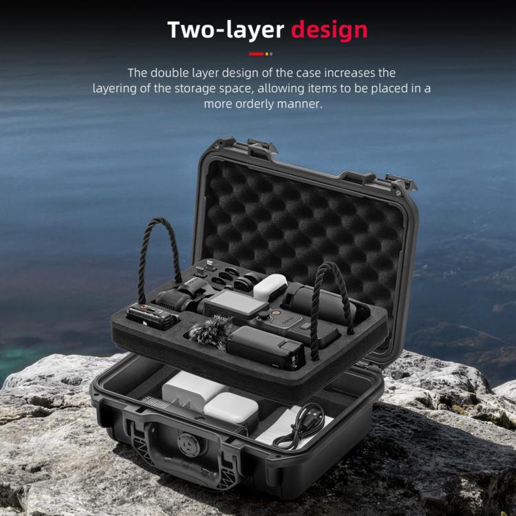 For DJI Osmo Pocket 4 STARTRC Waterproof PP Dual-layer Suitcase All-purpose Set Storage Box, For DJI Osmo Pocket 4