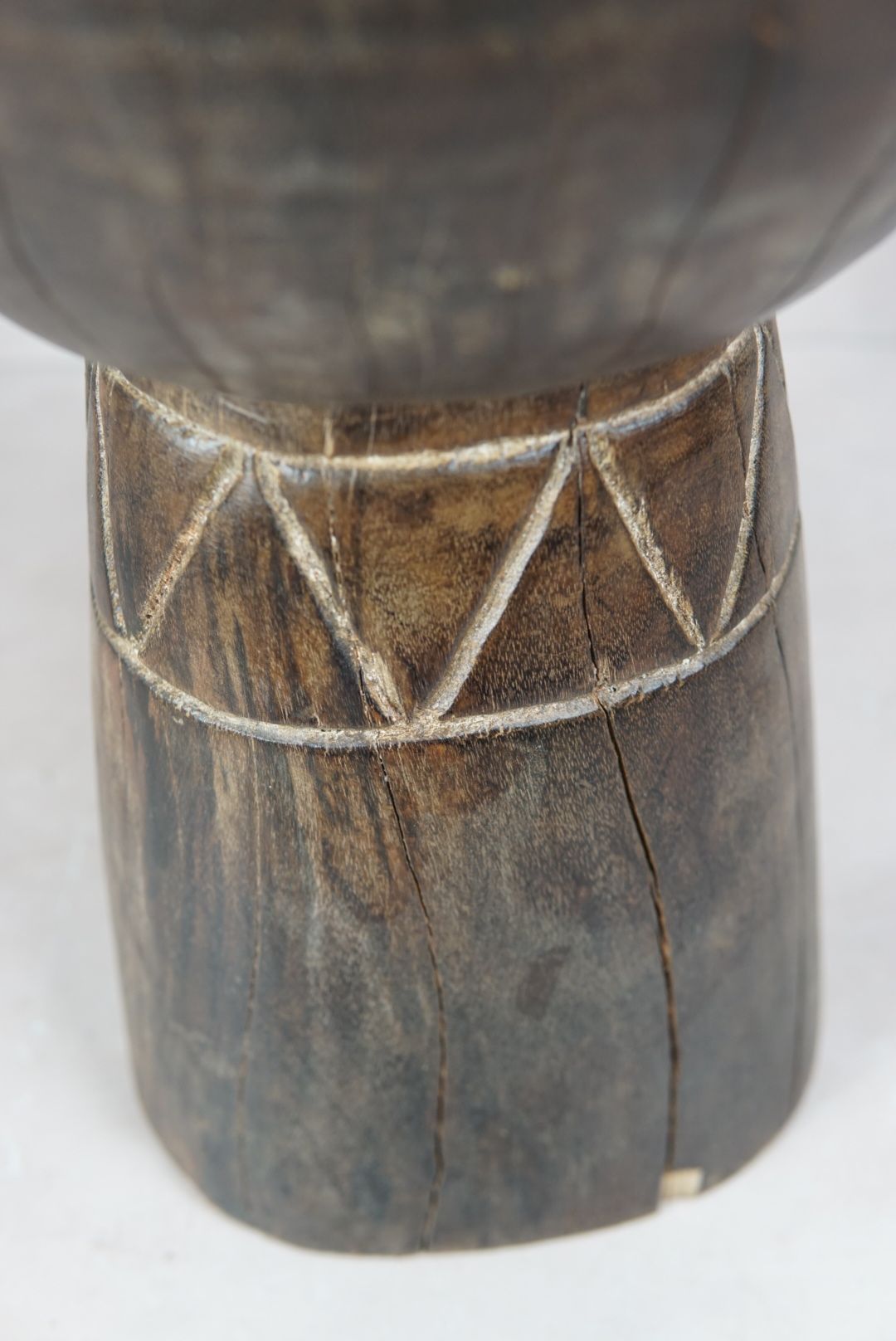 Tapered Wood Side Table - Cameroon - 93.5
