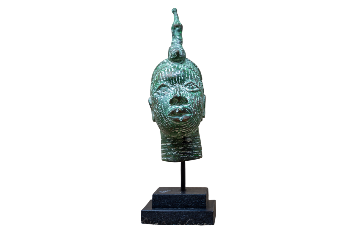 Benin Bronze Head - 37.4