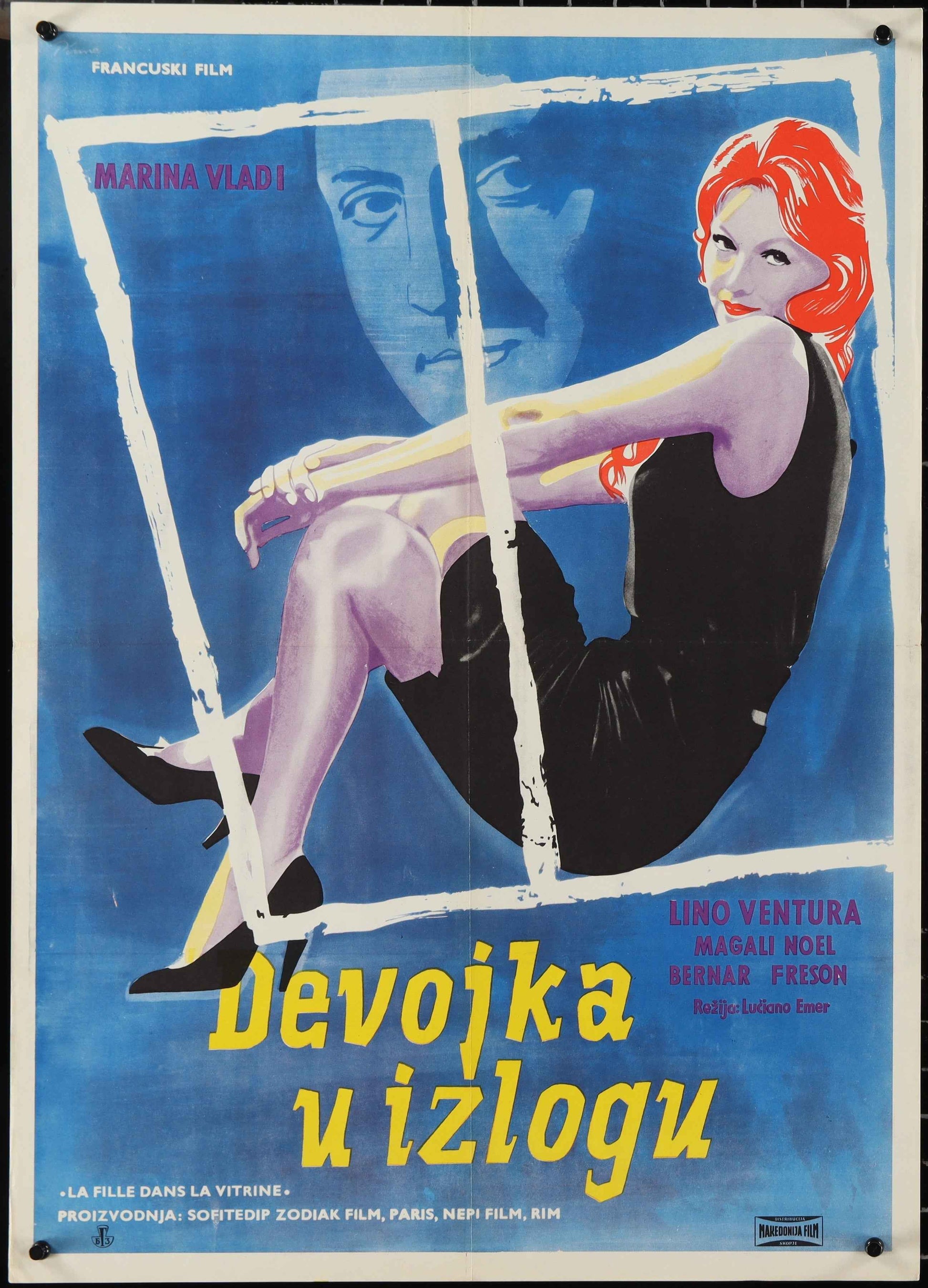 Girl In The Window - Devojka U Izlogu (1961) Original Yugoslav Movie Poster
