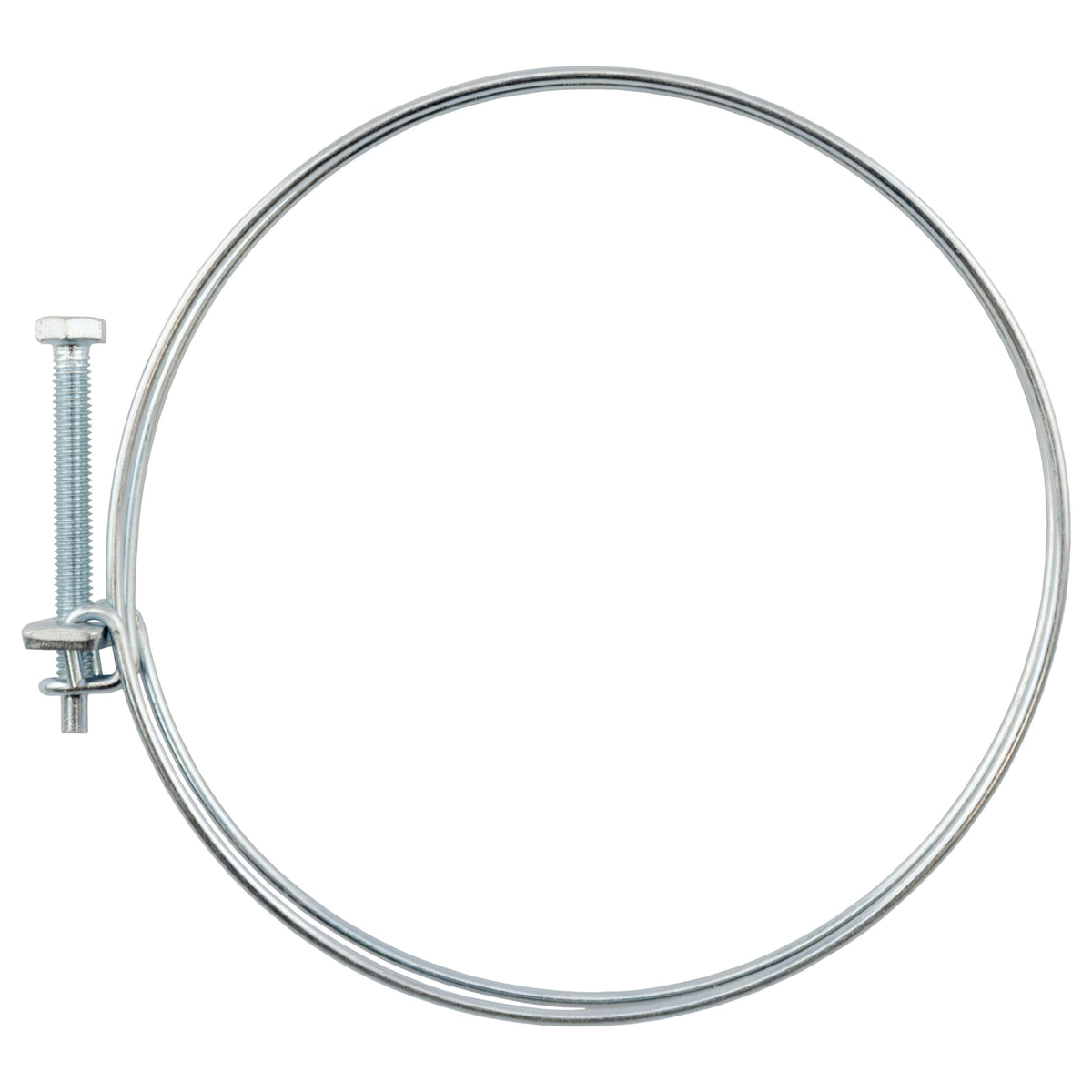 Double Wire Hose Clamp Galvanised 138mm-145mm