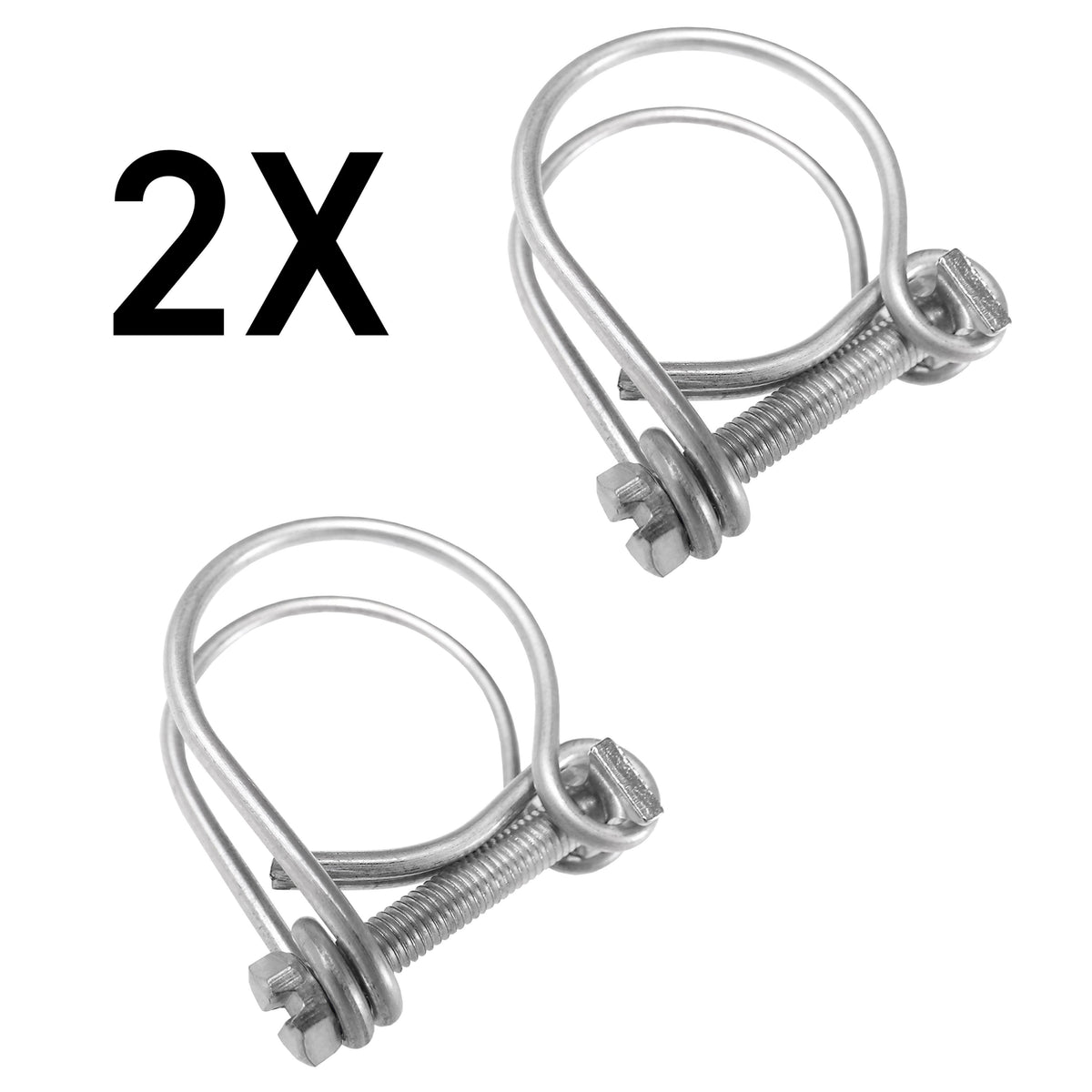 Corrugated Pipe 3/4" (19mm) with 2 x Double Wire Clips Set