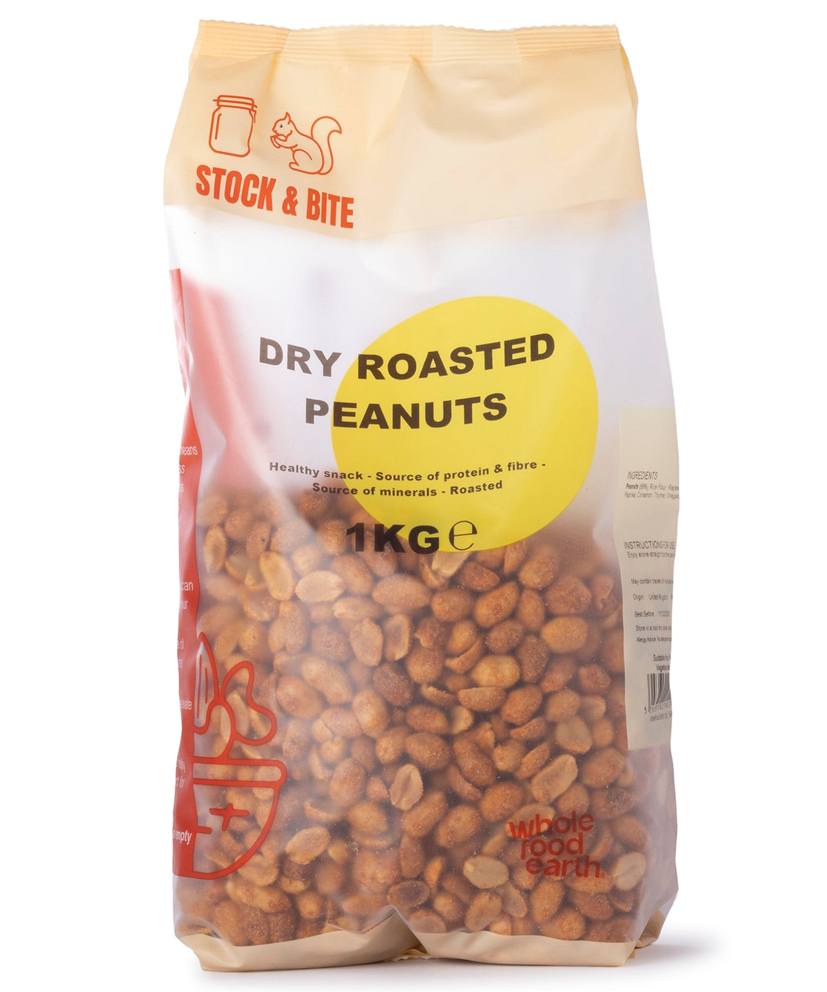 Dry Roasted Peanuts - Stock & Bite - 1kg