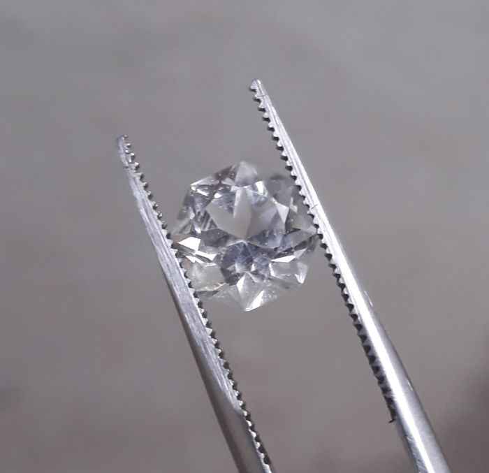 2.1ct Dur e Najaf - Pearl of Najaf Fancy Cut Transparent - April Birthstone - Rock Crystal Quartz -8x8mm