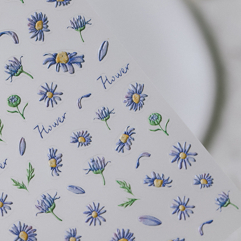 Hello Claws | Purple Daisy Nail Deco Sticker