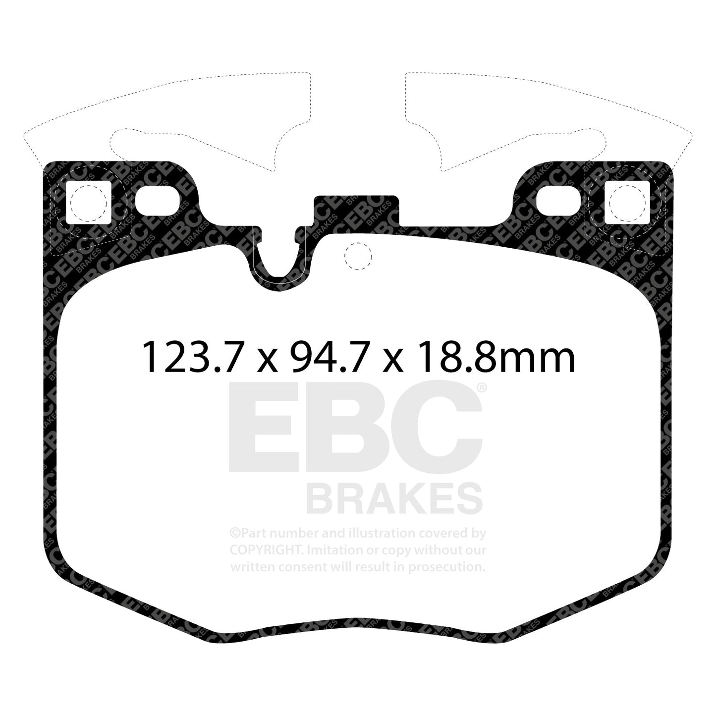 EBC Greenstuff Front Brake Pads For BMW G20 M340i, G22 M440i, G42 M240i, Toyota GR Supra & more (2000 Series Sport Set DP22302)