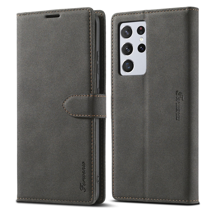 Forwenw F1 Series Matte Strong Magnetism Horizontal Flip Leather Case with Holder & Card Slots & Wallet & Photo Frame, For Samsung Galaxy S21 5G, For Samsung Galaxy S21+ 5G, For Samsung Galaxy S21 Ultra 5G