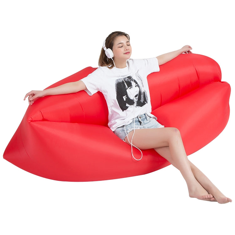 Outdoor Portable Lazy Water Inflatable Sofa Beach Grass Air Bed, Size: 200 x 70cm, 200 x 70cm Red, 200 x 70cm Yellow, 200 x 70cm Purple, 200 x 70cm Orange, 200 x 70cm Sky Blue, 200 x 70cm Black, 200 x 70cm Green, 200 x 70cm Pink, 200 x 70cm Rose Red