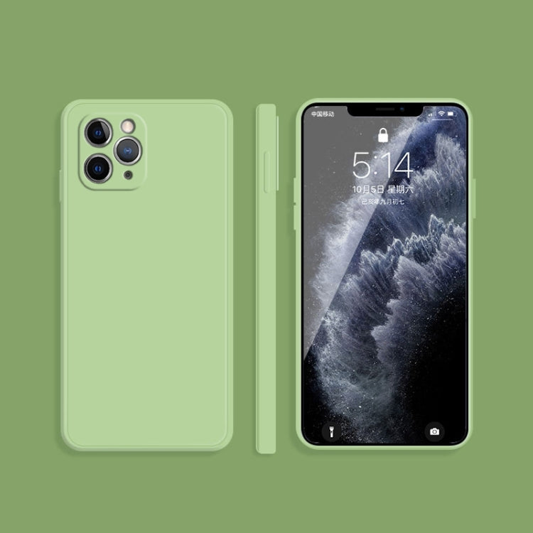 Solid Color Imitation Liquid Silicone Straight Edge Dropproof Full Coverage Protective Case, For iPhone 11 Pro, For iPhone 11 Pro Max