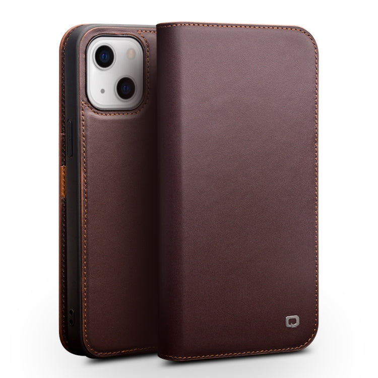 QIALINO Business Horizontal Flip Leather Case with Holder & Card Slots & Wallet, For iPhone 13 Pro Max, For iPhone 13, For iPhone 13 Pro, For iPhone 13 mini