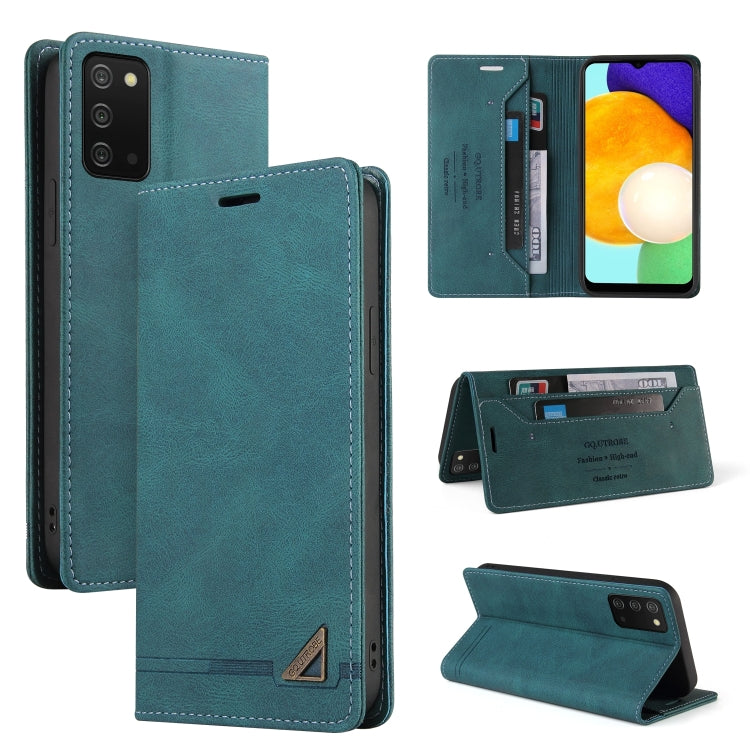 For Samsung Galaxy A03s 166mm Skin Feel Anti-theft Brush Horizontal Flip Leather Case with Holder & Card Slots & Wallet(Brown)