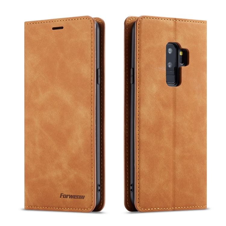 Forwenw Dream Series Oil Edge Strong Magnetism Horizontal Flip Leather Case with Holder & Card Slots & Wallet & Photo Frame, For Galaxy Note9, For Galaxy Note10, For Galaxy Note10+, For Galaxy S8, For Galaxy S8+, For Galaxy S9