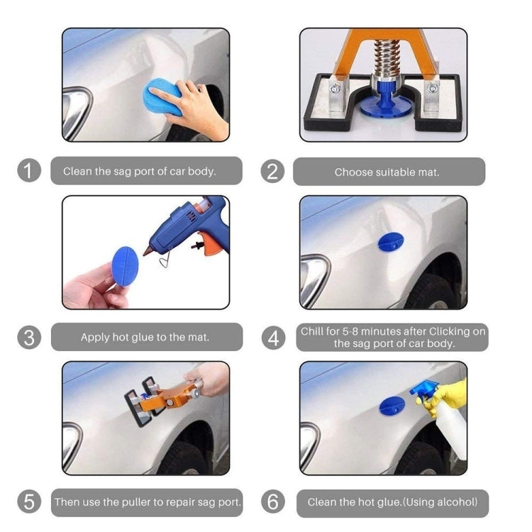 D6 29 in 1 Car Paintless Dent Dings Repair Lifter Tools Kit, D6 29 in 1