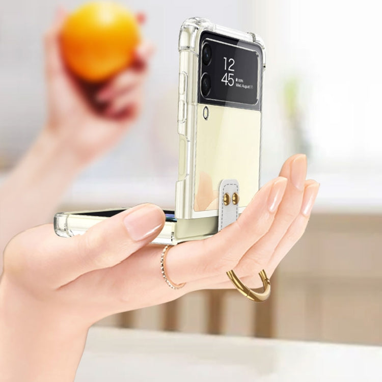 GKK Airbag Protective Phone Case with Ring & Pen, For Samsung Galaxy Z Flip4