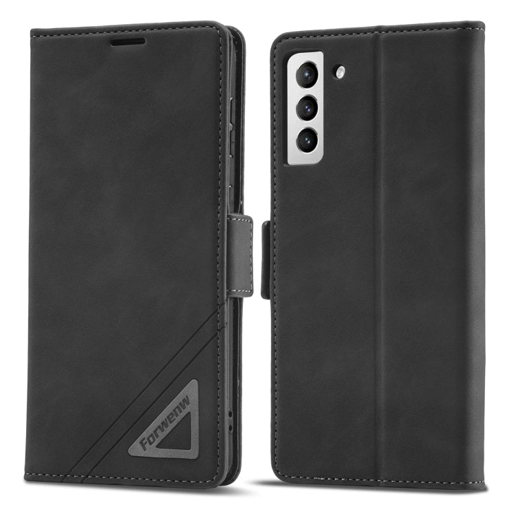 Forwenw Dual-side Buckle Leather Phone Case, For Samsung Galaxy S22 5G, For Samsung Galaxy S22+ 5G, For Samsung Galaxy S22 Ultra 5G, For Samsung Galaxy S21 5G, For Samsung Galaxy S21+ 5G, For Samsung Galaxy S21 Ultra 5G, For Samsung Galaxy Note20