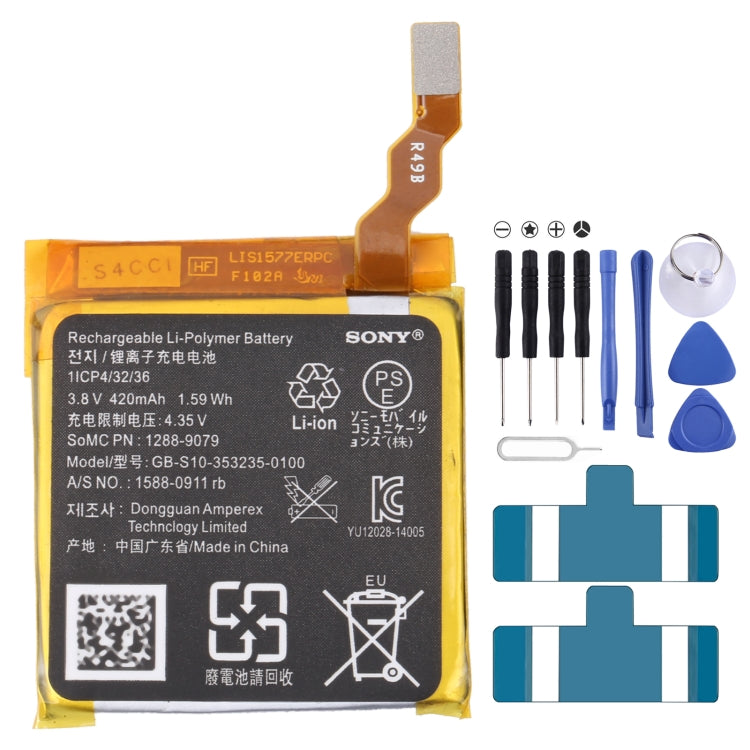 For Samsung Gear Live SM-R382 300mAh EB-BR382ABE Battery Replacement, For SONY Smart Watch 3, For HUAMI AMAZFIT GTS 2 / GTS 2 Mini, For Amazfit GTR 2 / 2E, For Huawei GT2 Pro, For Huawei GS PRO, For Samsung Galaxy Buds Pro