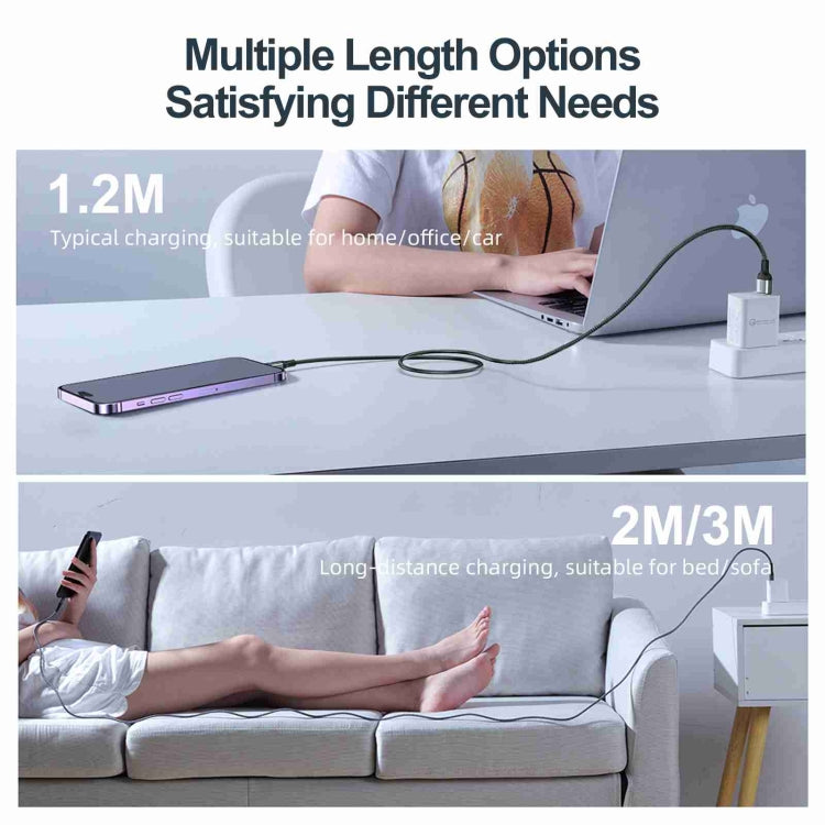 JOYROOM S-UL012A10 Extraordinary Series 2.4A USB-A to 8 Pin Fast Charging Data Cable, 20W 8 Pin, 1.2m