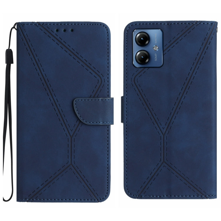 Stitching Embossed Leather Phone Case, For Motorola Moto G84, For Motorola Moto G54, For Motorola Edge 40 Neo, For Motorola Moto G14