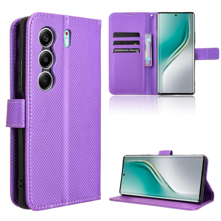Diamond Texture Leather Phone Case, For Tecno Pova 7 4G, For Tecno Spark Go 2 4G, For Tecno Pova Curve 5G, For Tecno Camon 40 Pro 4G / 5G