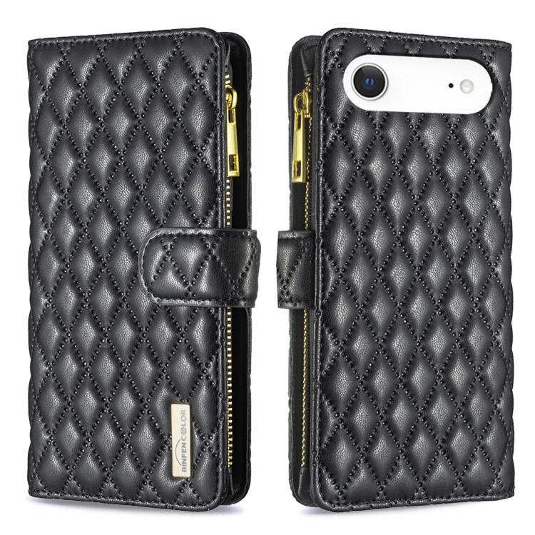 Diamond Lattice Zipper Wallet Leather Flip Phone Case, For iPhone 18 Pro/17 Pro, For iPhone 18 Pro Max/17 Pro Max, For iPhone 17, For iPhone 17 Air