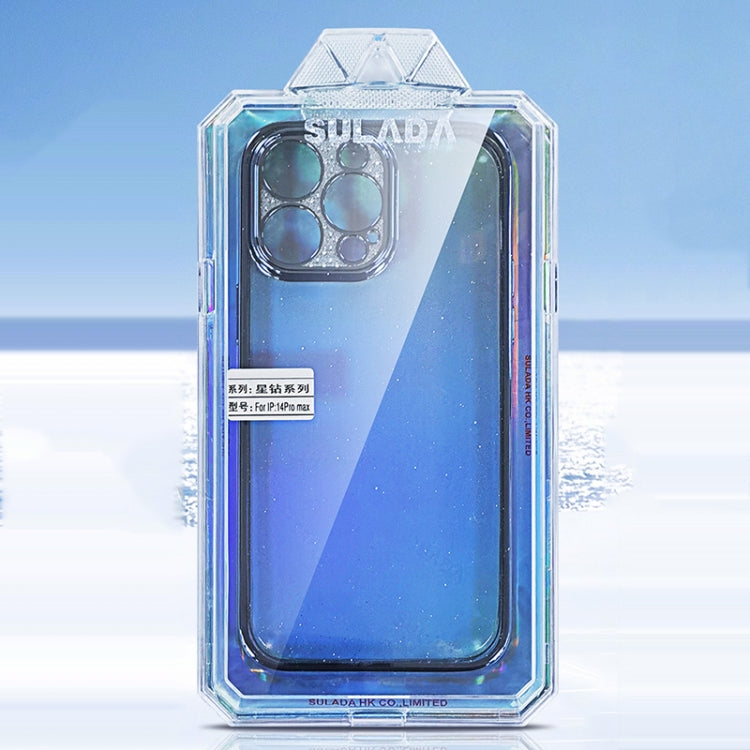 SULADA Electroplated Transparent Glittery TPU Phone Case, For iPhone 14 Plus, For iPhone 15 Pro Max, For iPhone 15 Pro, For iPhone 14, For iPhone 15 Plus, For iPhone 14 Pro