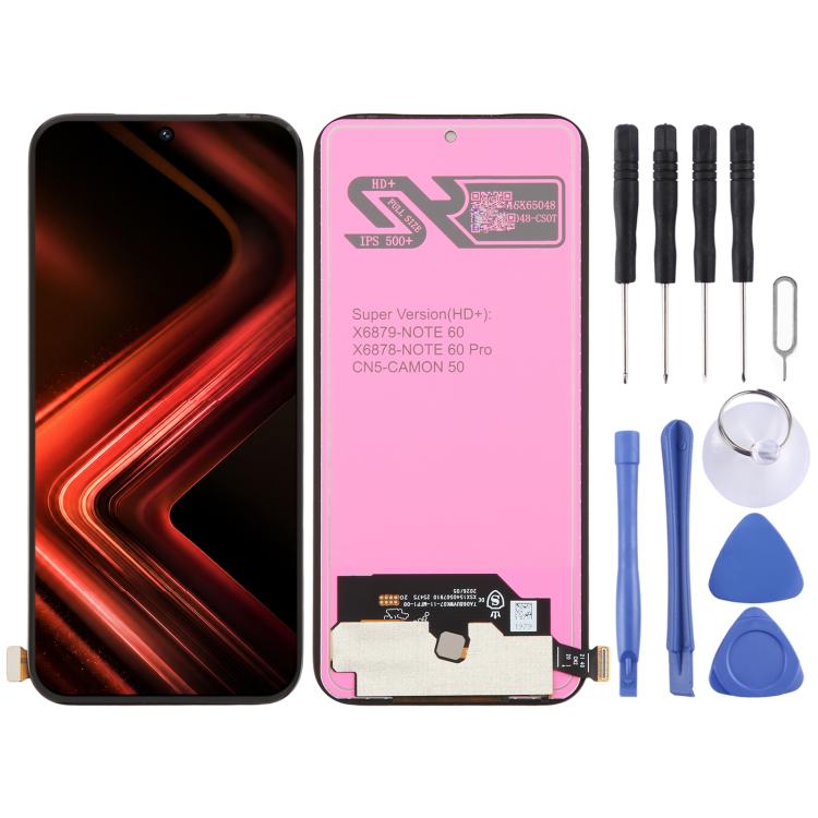 OEM LCD Screen with Digitizer Full Assembly, For Infinix GT 30 5G X6876, For Infinix Hot 60 5G X6726, For Infinix Hot 60 Pro 4G X6885, For Infinix Smart 10 Plus 4G X6725B, For Infinix Smart 10 4G X6725, For Infinix GT 30 Pro 5G X6873