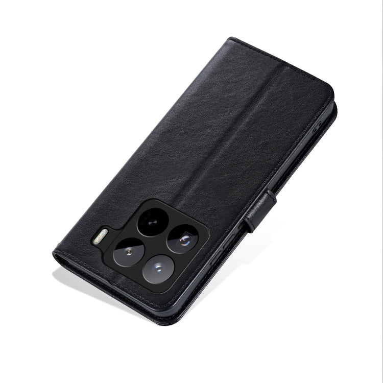 For Xiaomi 15 Pro AZNS Sheepskin Texture Flip Leather Phone Case(Black)