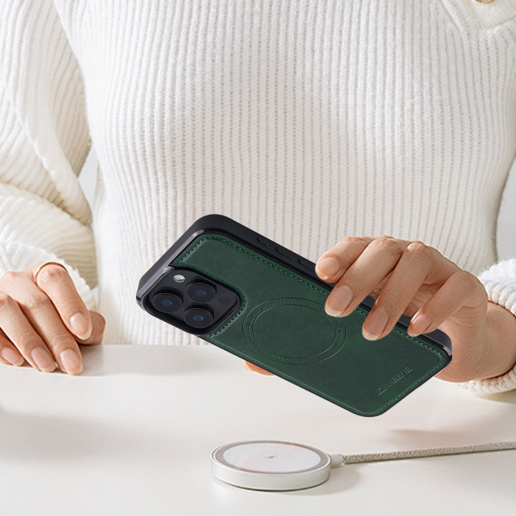 For iPhone 14 Pro Max LC.IMEEKE Magsafe Phone Case(Green)