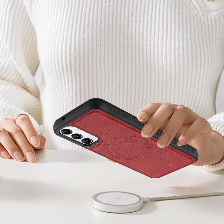 For Samsung Galaxy A14 4G / 5G LC.IMEEKE Magsafe Phone Case(Red)
