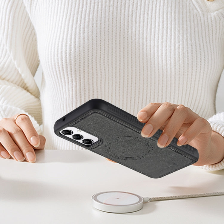 For Samsung Galaxy A34 5G LC.IMEEKE Magsafe Phone Case(Black)