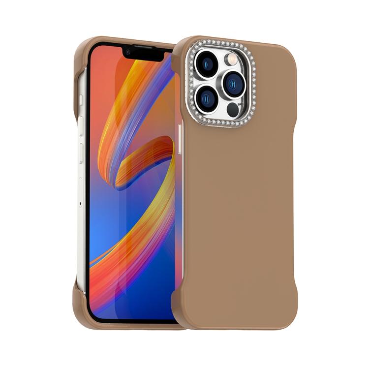 Candy Diamond Half-frame Frosted PC Hybrid TPU Phone Case, For iPhone 13, For iPhone 12, For iPhone 12 Pro Max